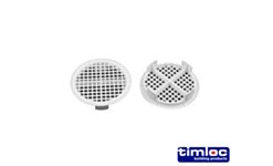 Soffit Ventilator Round White Push Fit 1140