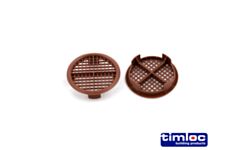 Soffit Ventilator Round Brown Push Fit 1142