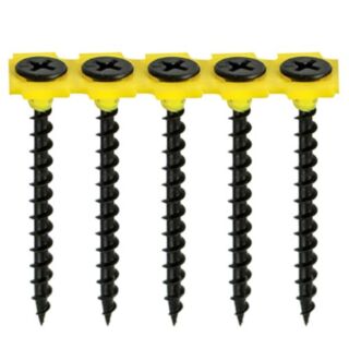 Collated Drywall Timber Stud Plasterboard Screws PH Bugle Coarse Thread Black 3.5 x 35mm 1000no.