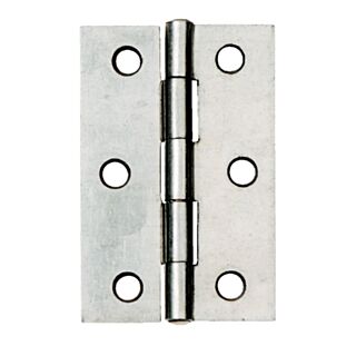 Steel Butt Hinge Satin Chrome 100mm 1838 pack of 2