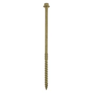 Timber Frame & Landscaping Screws Hex Exterior Green Organic 6.7x87mm 50no.