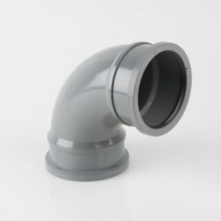 92.5deg Soil Bend Double Socket Grey 110mm BS480