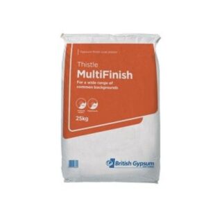 British Gypsum Thistle MultiFinish Plaster 25kg