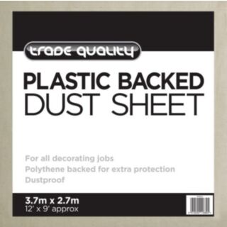 Contractor Polythene Backed Cotton Twill Dust Sheet 3.6mx2.7m (12'x9')