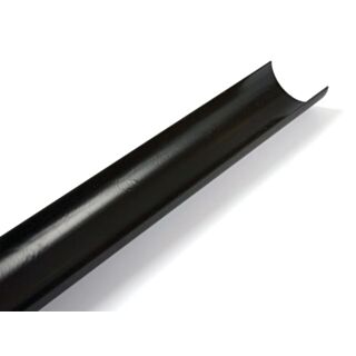 Half Round Rainwater Gutter 112mm 4m Black BM-BR042