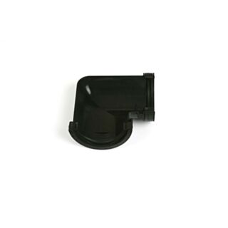 Half Round Rainwater Gutter 112mm 90deg Angle Black BM-BR48