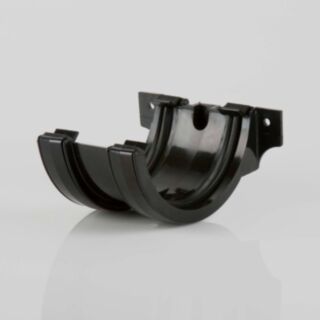Half Round Rainwater Gutter 112mm Joint Union Bracket Black BM-BR44