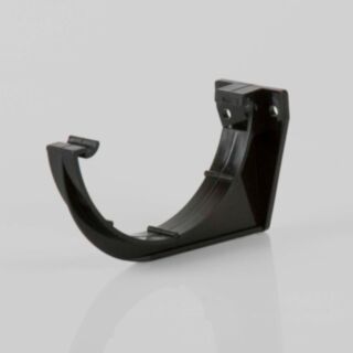 Half Round Rainwater Gutter 112mm Multi Fix Fascia Bracket Black BM-BR43