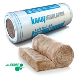 Knauf Insulation Loft Roll 44 (Combi-cut) 100mm (Pack 13.89m2)