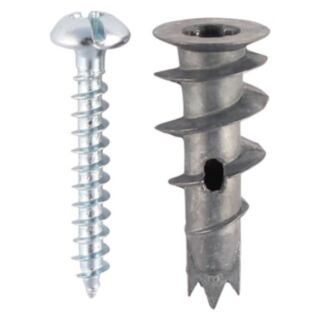 Metal Speed Plugs  & Screws Zinc 31.5mm (pk75)