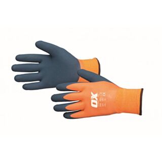OX Waterproof Thermal Latex Glove Size 9 / Large