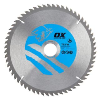 OX Wood Cutting Circular Saw Blade 216/30mm, 60 Teeth ATB