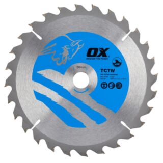 OX Wood Cutting Circular Saw Blade 190/20mm, 28 Teeth ATB