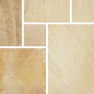 Golden Fossil Calibrated Sandstone 20.7m2 Contractor Pack