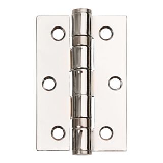 Polished Chrome Plated Ball Beaing butt Hinges 76mm x 50mm