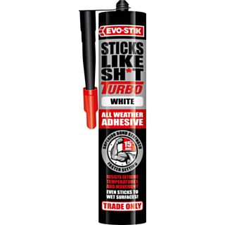 Evo-Stik 'Sticks Like' Turbo MS Polymer Adhesive White 290ml