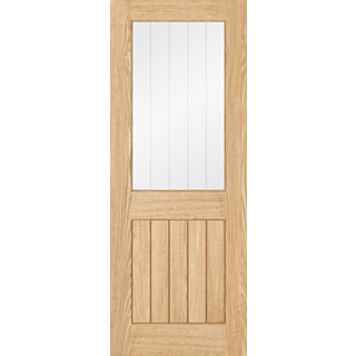 Belize Glazed 1L Pre-finished Oak Door 610x1981mm