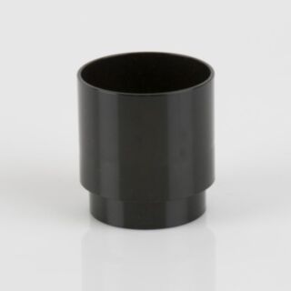 Round Rainwater 68mm Pipe Connector Black BM-BR206